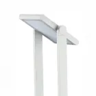 Venkovní solární LED bodové světlo v bílé nebo matně černém hliníku - Agorio Viadurini