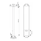 Venkovní solární LED bodové světlo v bílé nebo matně černém hliníku - Agorio Viadurini