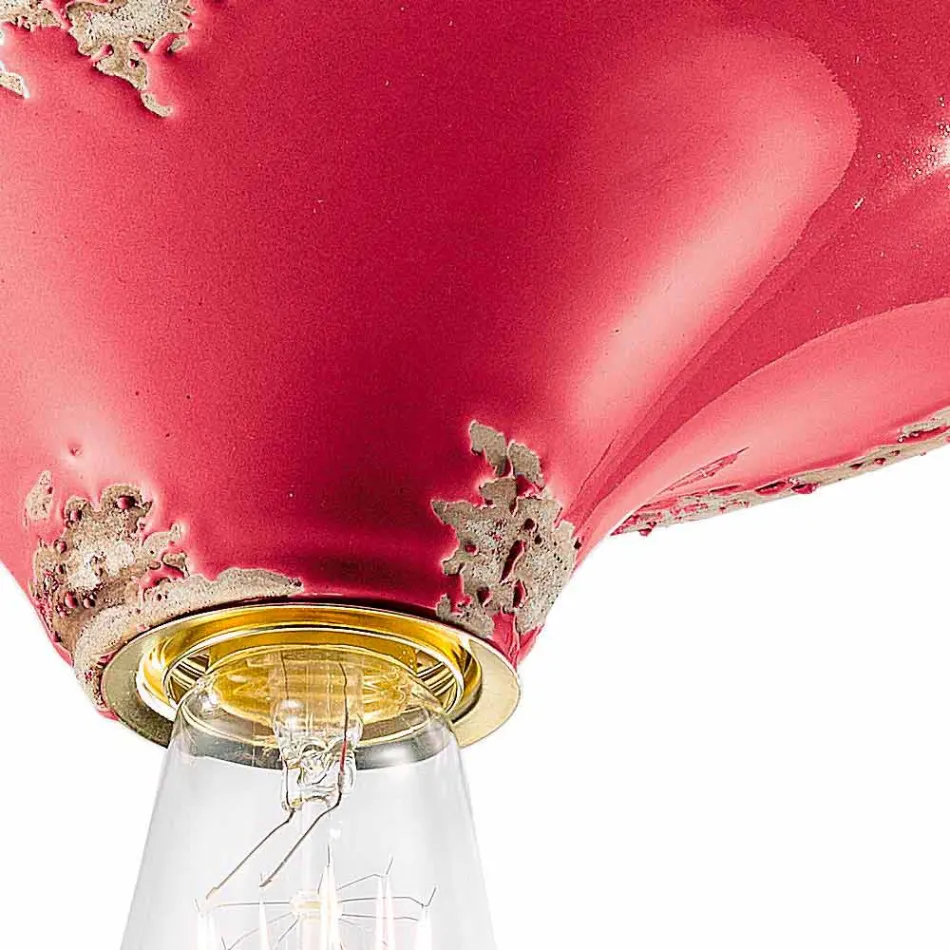 Reflektor z archivních řemeslně stropní keramické Erica Ferroluce Viadurini