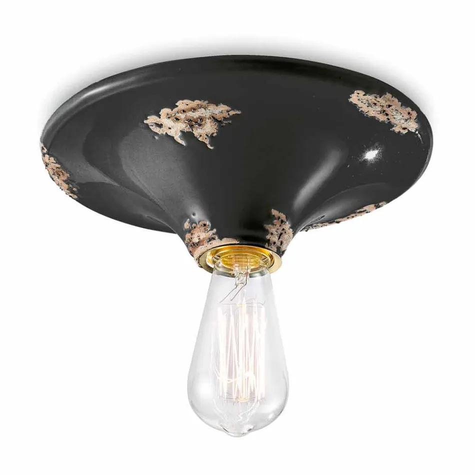 Reflektor z archivních řemeslně stropní keramické Erica Ferroluce Viadurini