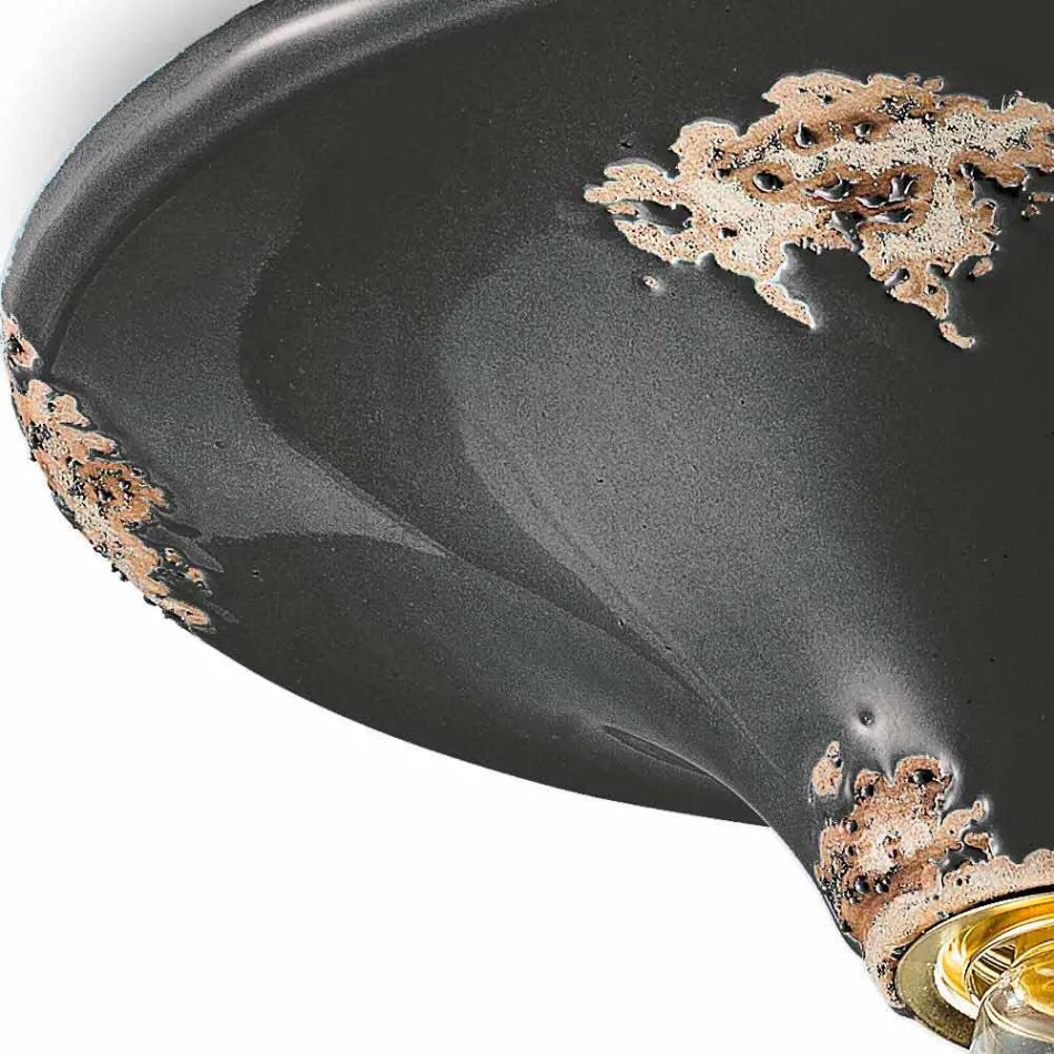 Reflektor z archivních řemeslně stropní keramické Erica Ferroluce Viadurini