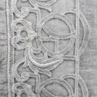 Italský luxusní plátěný polštář Sinergia Lace Grey - Stego Viadurini