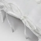 Lněný povlak na polštář s Armonia krajkou a pudrovými tkaničkami nebo zády - Masone Viadurini