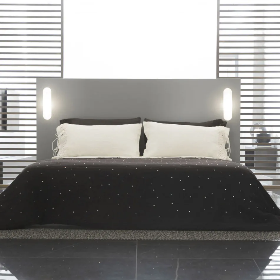 Povlečení na polštář s krajkou Poema a máslem nebo černými tkaničkami Made in Italy - Masone Viadurini