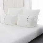 Povlak na polštář Chalk nebo Retro Light se čtvercovými designovými kravatami - Prisco Viadurini