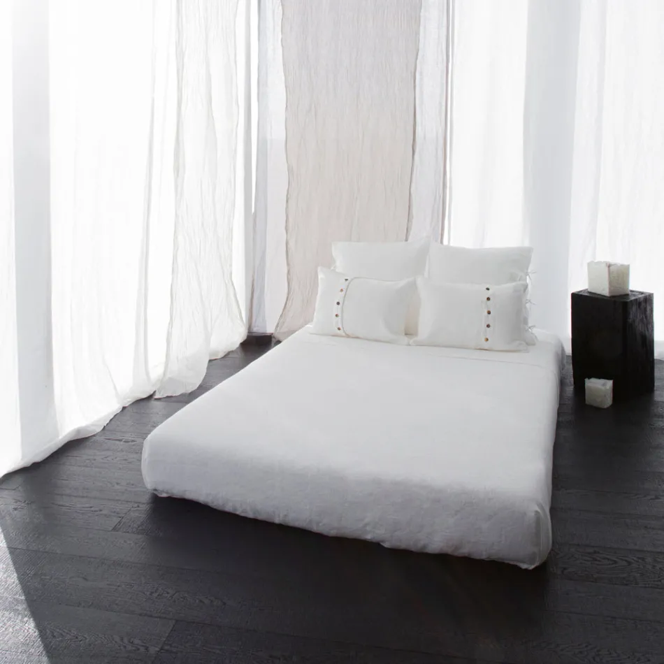 Povlak na polštář Chalk nebo Retro Light se čtvercovými designovými kravatami - Prisco Viadurini