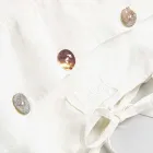 Obdélníkový povlak na polštář v bílé nebo černé povlečení s knoflíky a tkaničkami - Agora Viadurini