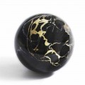 Těžítko Sphere v lesklém černém mramoru Portoro vyrobeném v Itálii Kvalita - Sphere