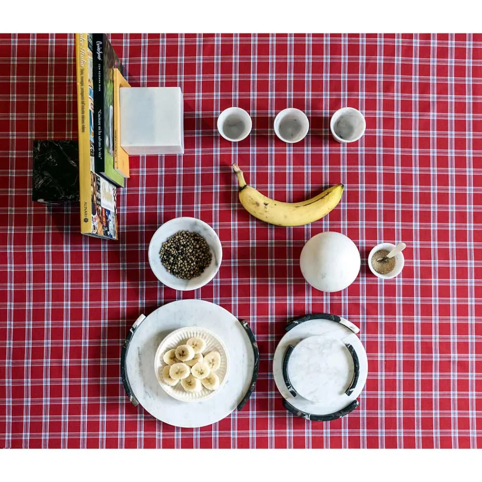 Moderní krychlová gramáž v saténovém černém marquínovém mramoru Vyrobeno v Itálii - Qubino Viadurini