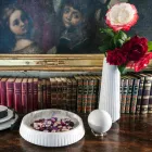 Moderní sférická těžítko v italském saténově bílém mramoru, 2 kusy - koule Viadurini