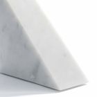 Moderní bílá carrara mramorová kniha vyrobená v Itálii - Tria Viadurini