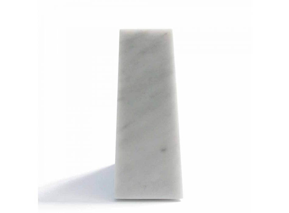 Moderní bílá carrara mramorová kniha vyrobená v Itálii - Tria Viadurini