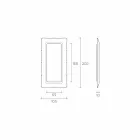 Fiam Italia Dorian podlahové / nástěnné zrcadlo 202x105cm vyrobené v Itálii Viadurini