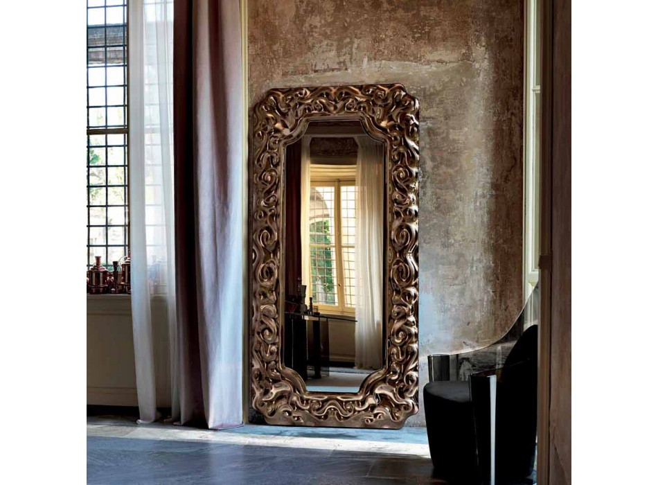 Fiam Veblèn Nové barokní nástěnné zrcadlo vyrobené v Itálii Viadurini