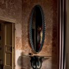 Eliptické nástěnné zrcadlo Fiam Veblèn Pasha vyrobené v Itálii Viadurini