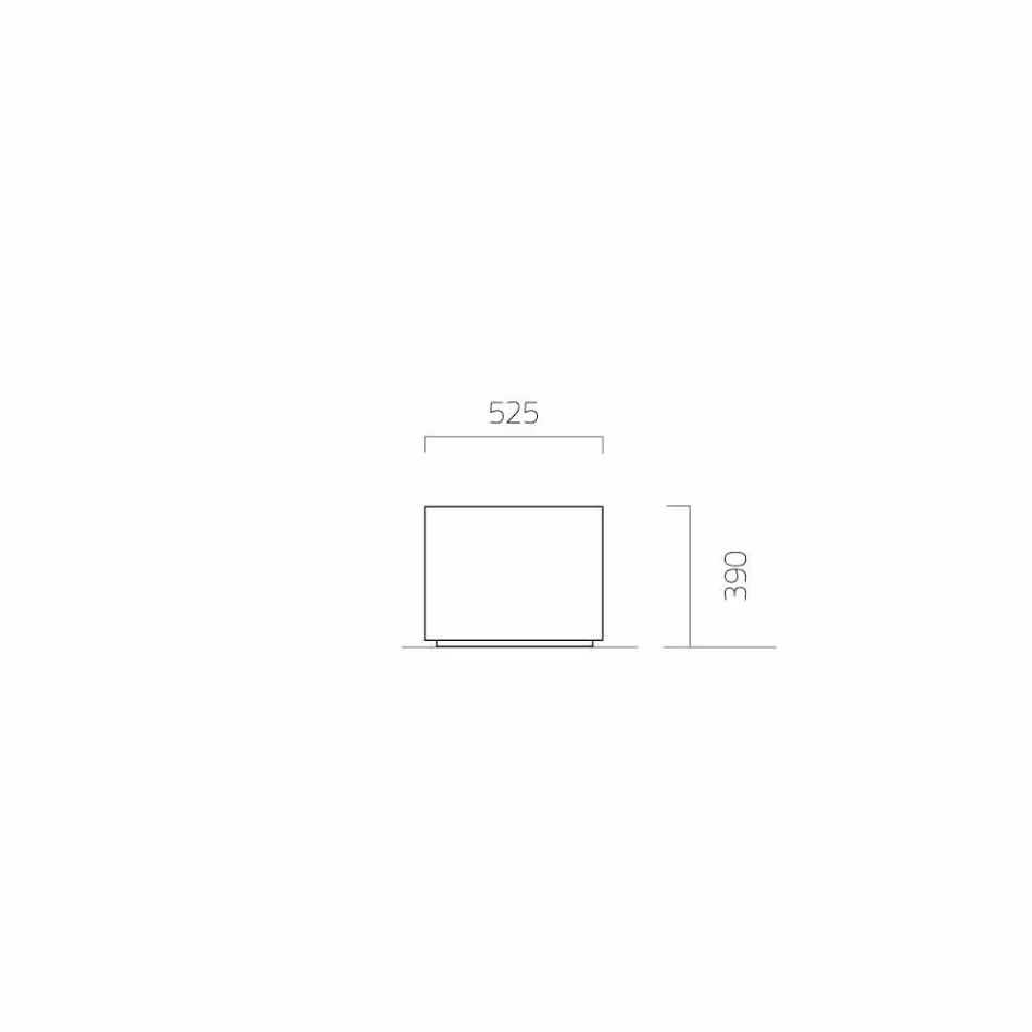 Kulatý / obdélníkový zahradní květináč z oceli vyrobený v Itálii - Philly Viadurini