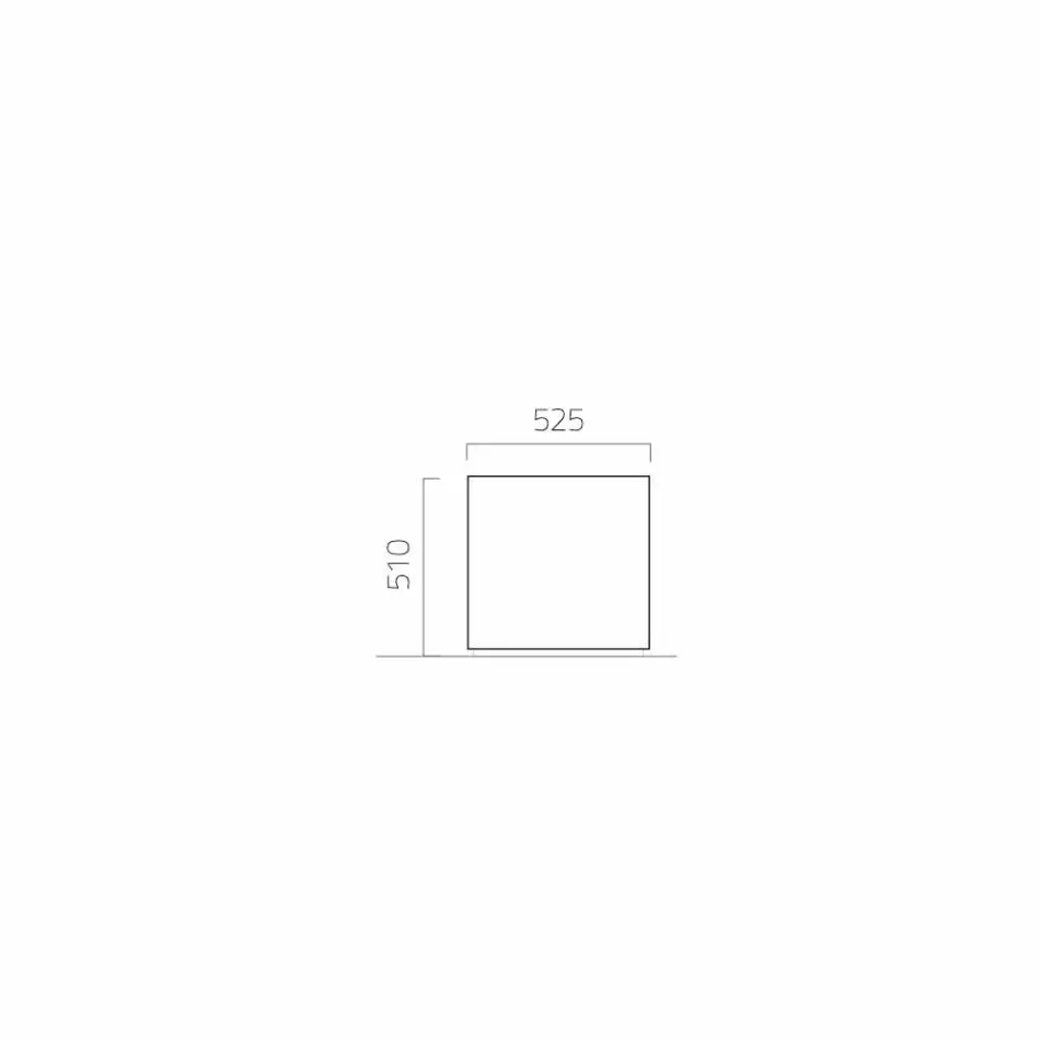 Kulatý / obdélníkový zahradní květináč z oceli vyrobený v Itálii - Philly Viadurini