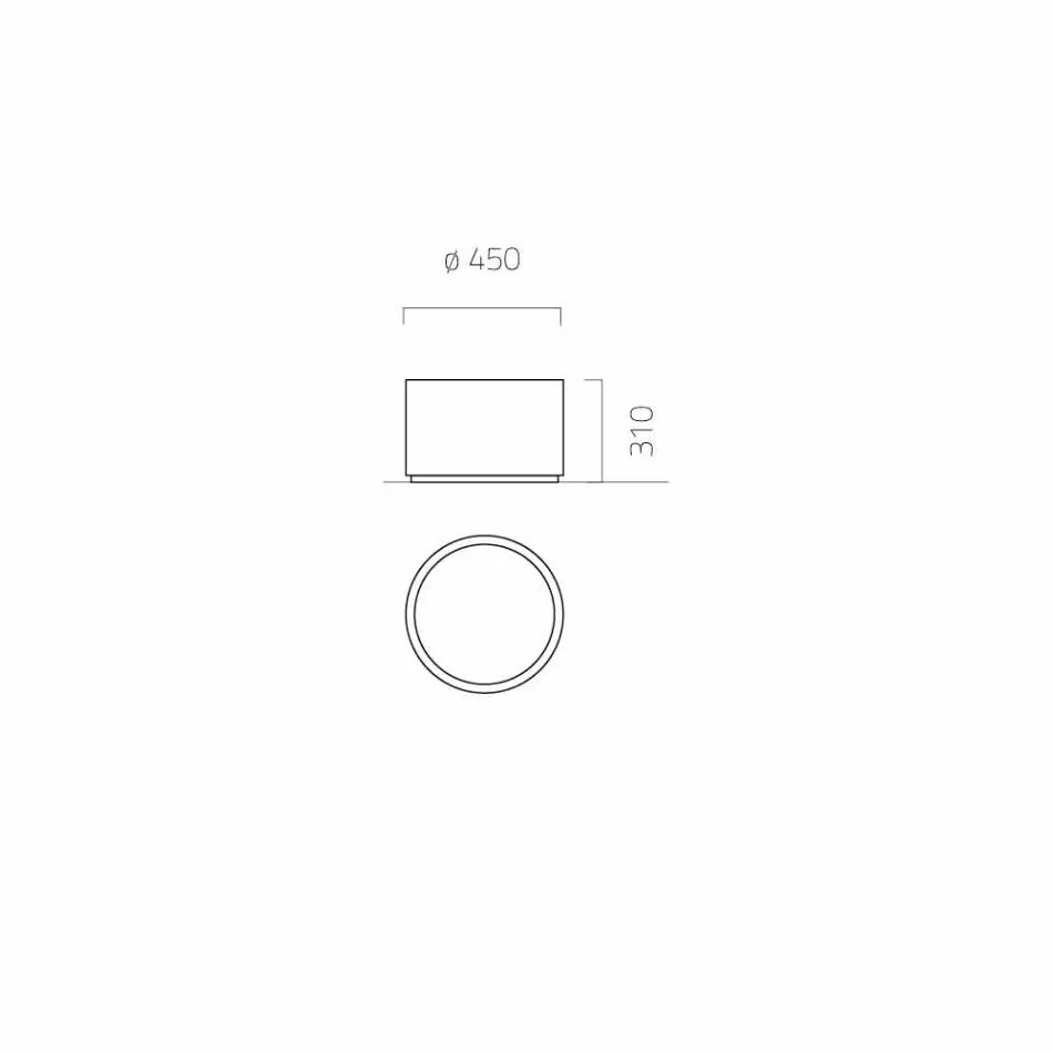 Kulatý / obdélníkový zahradní květináč z oceli vyrobený v Itálii - Philly Viadurini