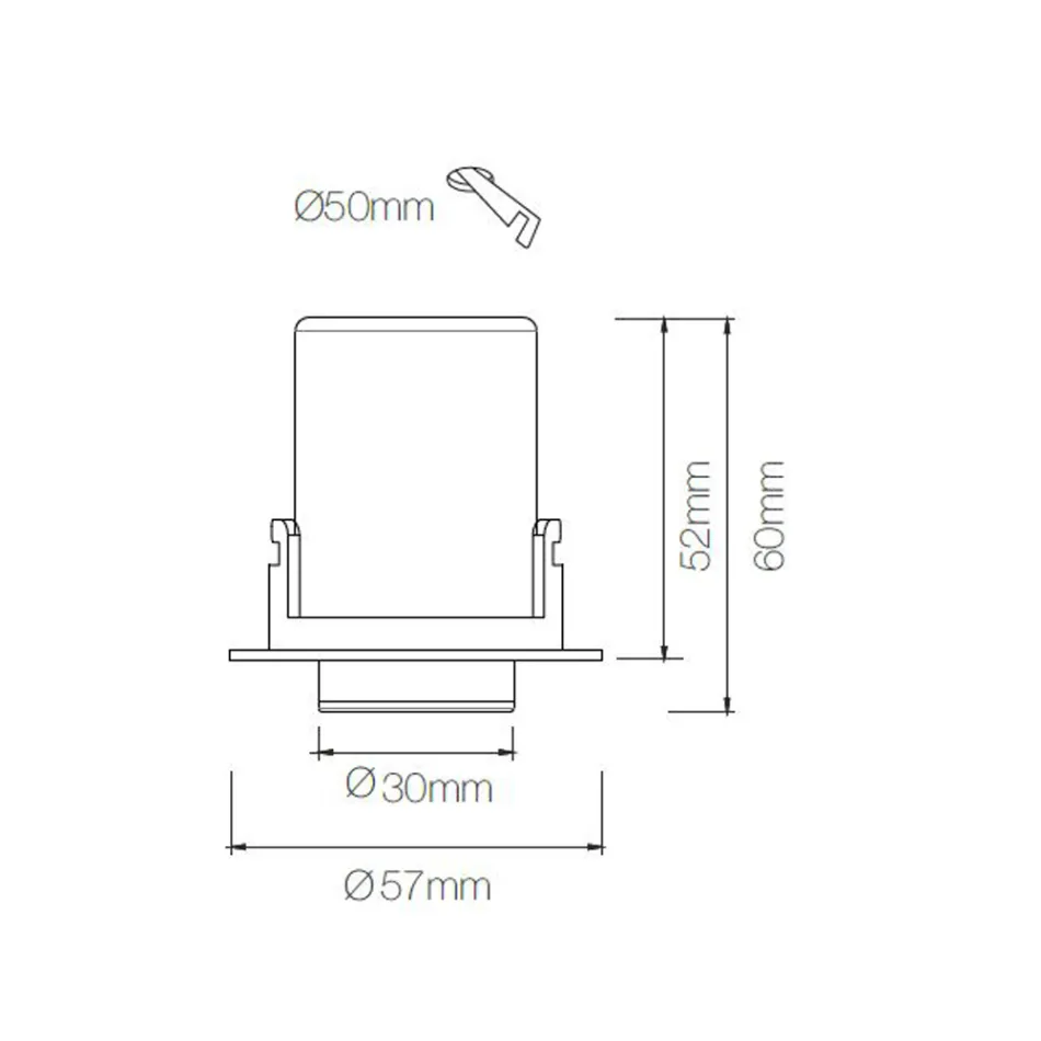 Fotoprojektor Stropní lampa v bílé nebo černé hliníkové 4 kusy - Etruscan Viadurini