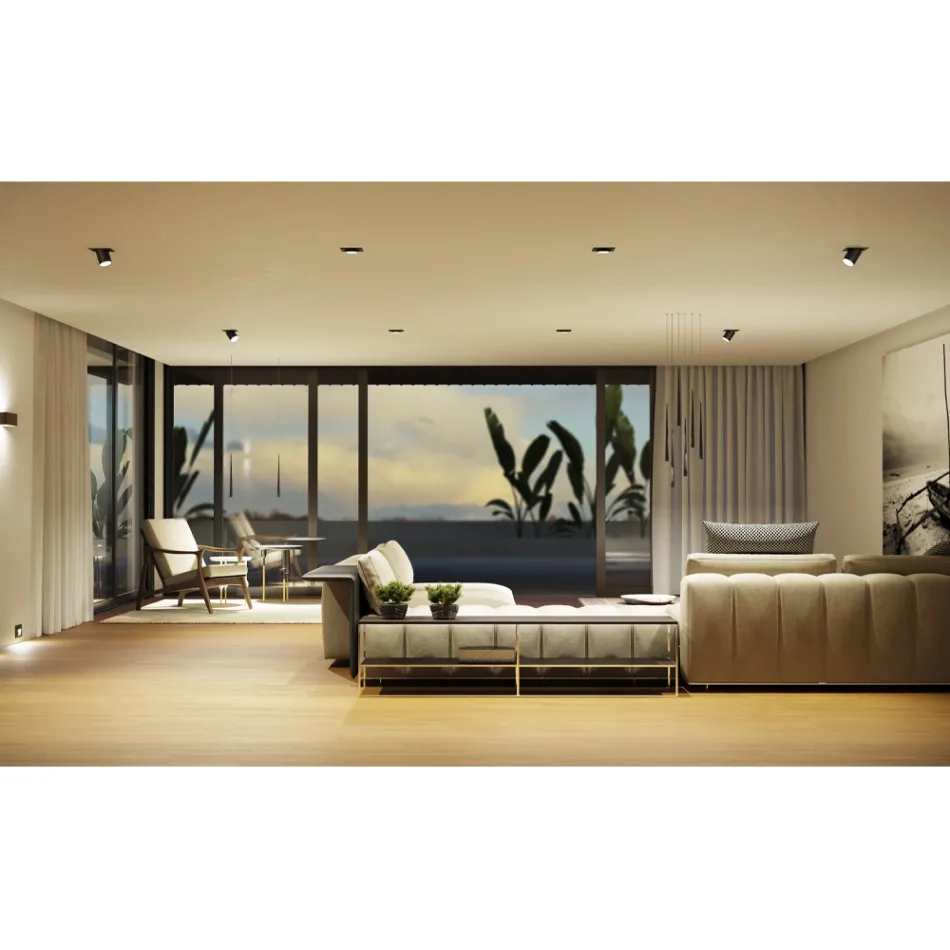 Fotoprojektorové LED vestavné stropní svítidlo pro interiéry v hliníku - Etruscan Viadurini