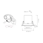 Fotoprojektor Vnitřní nastavitelné LED stropní svítidlo z hliníku - Etruscan Viadurini