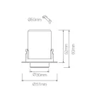 Fotoprojektor Nastavitelné stropní LED světlo v hliníku 4 kusy - Etruscan Viadurini