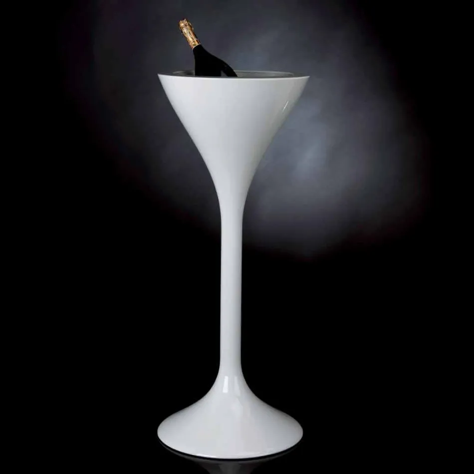 Podlahový Frappeuse z bílého polyetylénu Made in Italy - Bratislava Viadurini