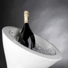 Podlahový Frappeuse z bílého polyetylénu Made in Italy - Bratislava Viadurini