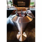 Moderní podlahový frappeuse v ocelovém saténovém provedení Made in Italy - Astana Viadurini