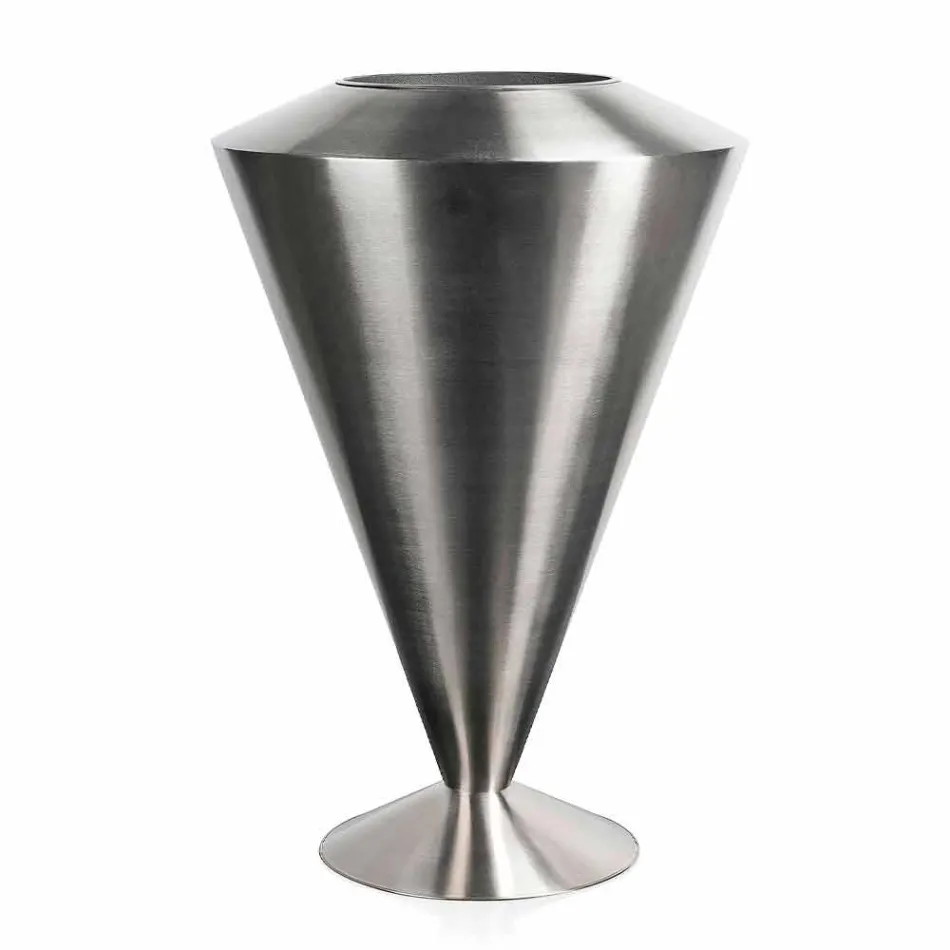 Moderní podlahový frappeuse v ocelovém saténovém provedení Made in Italy - Astana Viadurini