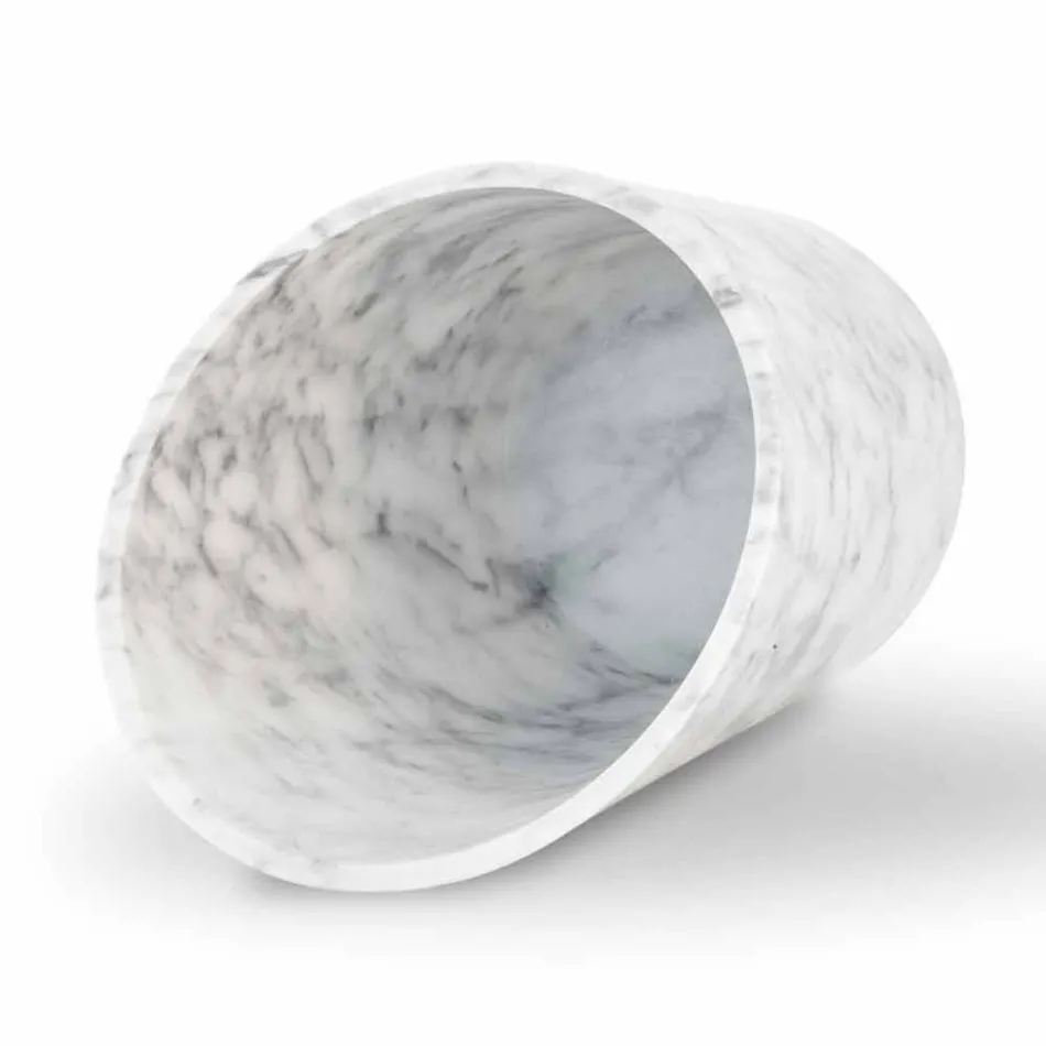 Víno nebo šampaňské Glacette v bílém mramoru Carrara Vyrobeno v Itálii - Ciotti Viadurini