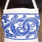 Italská ručně vyráběná plátěná zástěra z jednoho kusu - značky Viadurini