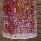 Italská ručně vyráběná zástěra v bavlně s ruční uměleckou grafikou - značky Viadurini