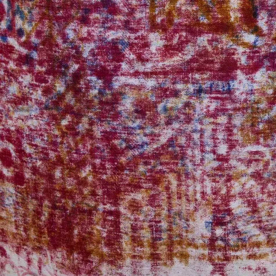 Italská ručně vyráběná zástěra v bavlně s ruční uměleckou grafikou - značky Viadurini