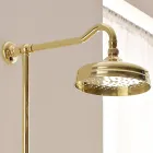 Sprchová skupina s vintage mosaznou sprchovou tyčí vyrobenou v Itálii - Katerina Viadurini
