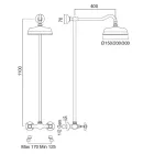 Ručně vyráběná mosazná sprchová skupina v klasickém stylu - Miriano Viadurini