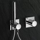 Sprchová hlavice a ruční sprchová skupina s kulatou nebo čtvercovou rozetou - Kristio Viadurini