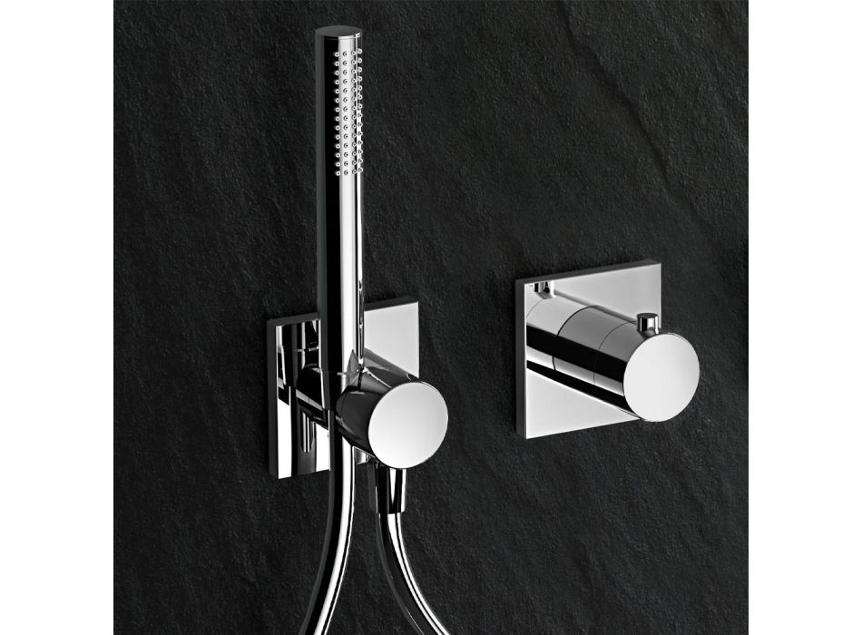 Sprchová hlavice a ruční sprchová skupina s kulatou nebo čtvercovou rozetou - Kristio Viadurini