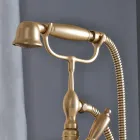 Podlahová vanová jednotka s ruční sprchou a flexibilní hadicí Made in Italy - Milano Viadurini