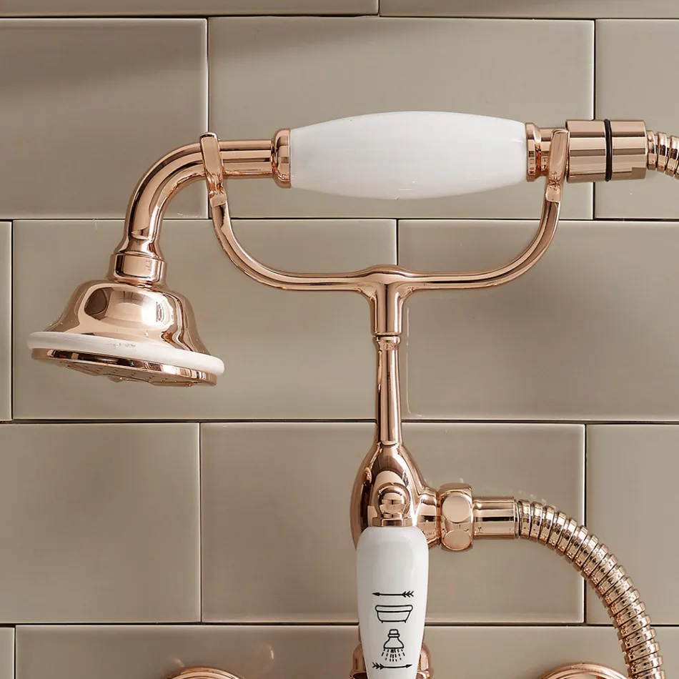 Vintage Design Mosazná vanová skupina vyrobená v Itálii - Klarisa Viadurini