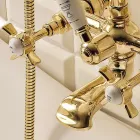 Vintage styl Mosazná vanová skupina vyrobená v Itálii - Katerina Viadurini