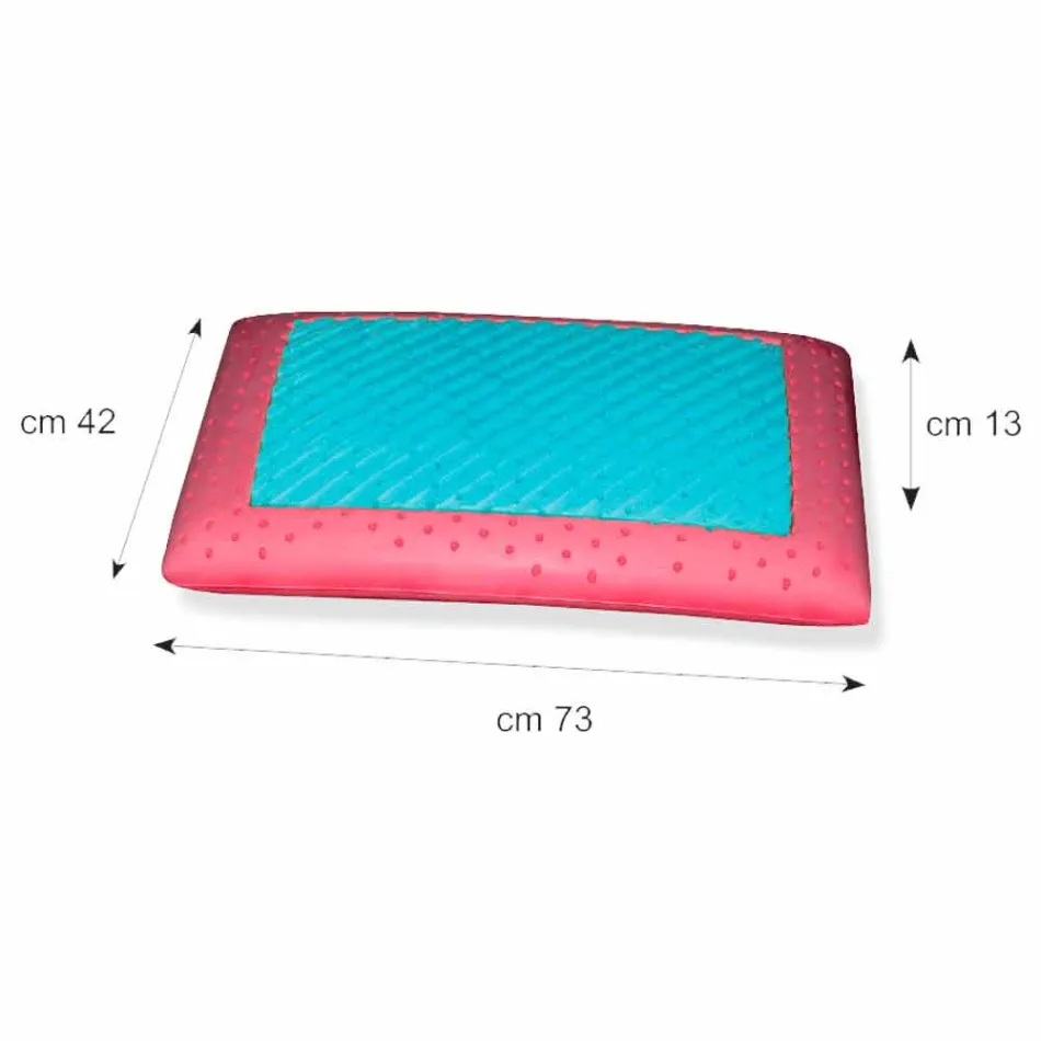 Polštář v paměti ženšenu a paměti AirSense vysoký 13 cm Vyrobeno v Itálii - Metz Viadurini