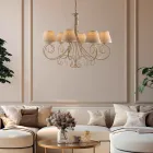 Skleněné a kovové osvětlení vyrobené v Itálii pro vytvoření elegantních prostor – Draco Viadurini