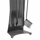 Sada 4 designových ocelových krbových nástrojů Made in Italy - Chandler Viadurini