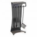 Sada 4 designových ocelových krbových nástrojů Made in Italy - Chandler