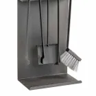 Sada 4 nástrojů z černé oceli pro krb vyrobená v Itálii - Rachel Viadurini