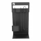 Sada návrhových nástrojů pro krb v černé oceli vyrobené v Itálii - Ostro Viadurini