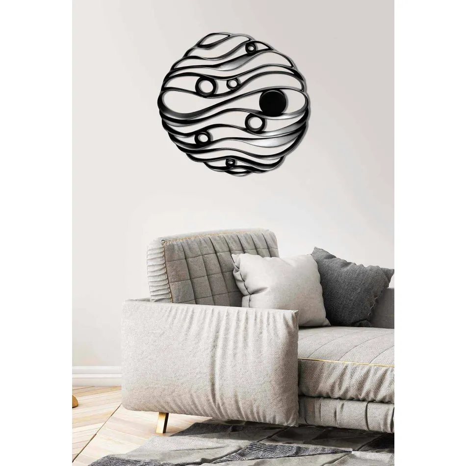 Nástěnná instalace moderního elegantního designu v perforované keramice - Desta Viadurini