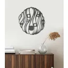 Nástěnná instalace moderního elegantního designu v perforované keramice - Desta Viadurini