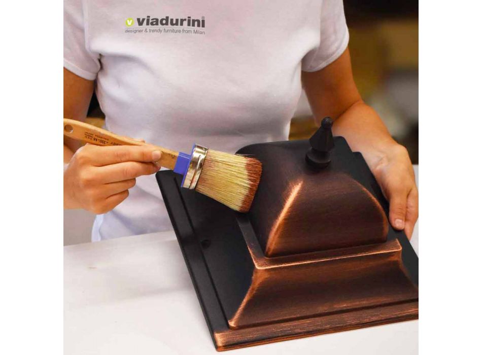 Venkovní nástěnná lampa z tlakově litého hliníku vyrobená v Itálii, Anika Viadurini